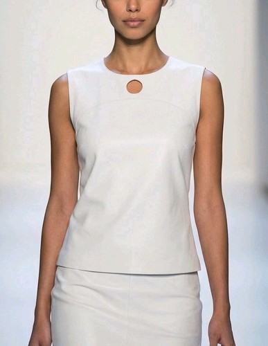 Akris punto ivory sleeveless - punto,